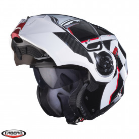 Casca modulabila (flip-up) Caberg model Duke Evo Move M3 SV negru/alb/rosu lucios Pinlock ready – lentila Pinlock inclusa - Img 2