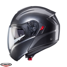 Casca modulabila (flip-up) Caberg model Levo X N1 gri metalic lucios Pinlock ready - lentila Pinlock inclusa (fibra de sticla) - Img 3