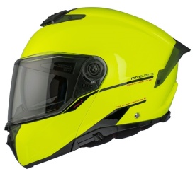 Casca modulabila MT Atom 2 SV A3 galben fluor lucios (ochelari soare integrati) Pinlock Ready - tip viziera: MT-V-35 - Img 8