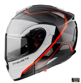 Casca modulabila MT Atom SV Open B5 rosu fluor lucios Pinlock ready – tip MT-V-16 - Img 1
