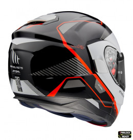 Casca modulabila MT Atom SV Open B5 rosu fluor lucios Pinlock ready – tip MT-V-16 - Img 4