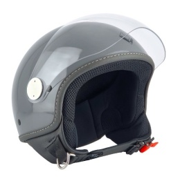 Casca open face (demi-jet) Max Helmets model DJ06 LS 7.9 (FLS) culoare: gri mat (GTS) - 100% MADE IN ITALY - Img 4