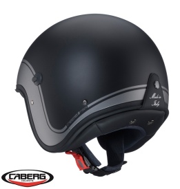 Casca open face (jet) Caberg model Freeride X Daytona O9 matt gun (titanium)/negru/alb mat (fibra de sticla) - Img 2