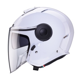 Casca open face (jet) Caberg model Soho SV A1 alb lucios - Img 5