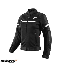 Geaca (jacheta) femei Racing vara Seventy model SD-JR30.2 Mojave culoare: negru/alb