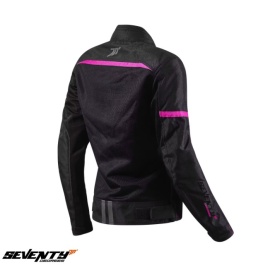 Geaca (jacheta) femei Racing vara Seventy model SD-JR30.2 Mojave culoare: negru/fuchsia (roz) - Img 2