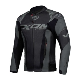 Geaca (jacheta) motociclete barbati piele Racing Ixon vara model Vortex 3 MS culoare: negru - Img 5
