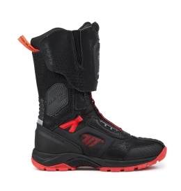 Ghete (cizme) moto Adventure (Touring) Unisex Seventy model SD-BA6 Stelvio culoare: negru/rosu - Img 5