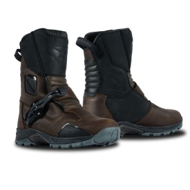 Ghete (cizme) moto Touring/Adventure barbati All Season Ixon model Klay WP MS culoare: maro/negru (100% waterproof) - Img 5