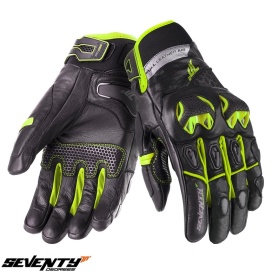 Manusi barbati Racing/Naked iarna Seventy model SD-N47 negru/galben