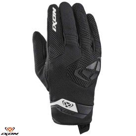 Manusi barbati Roadster vara textil/piele Ixon model MIG 2 Air Flow MS culoare: negru/alb - degete tactile - Img 1