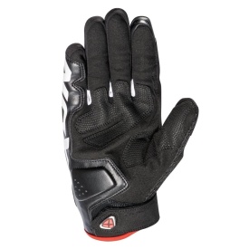 Manusi barbati Roadster vara textil/piele Ixon model RS2 MS culoare: negru/alb/rosu - degete tactile - Img 5
