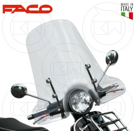 Parbriz mare (inalt) transparent (iarna) Vespa GTS 125 MY (19-22) - GTS 300 HPE (19-23) 4T LC 125-300cc - Img 1