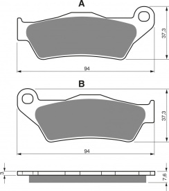 Placute de frana GOLDFREN 031 S33 OFF-ROAD FRONT