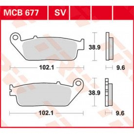 Placute de frana TRW MCB784SH