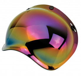 Viziera oglinda iridium (curbubeu) (bubble visor) casca Custom Rider - Le Mans - Le Mans SV - Img 1