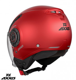 Casca Axxis model Metro S A5 rosu mat (open face) - omologare noua ECE 22.06 - Img 2