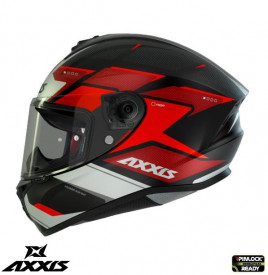 Casca integrala Axxis model Draken S Sunray B5 rosu fluor lucios - tip viziera: MT-V-18C - Img 2