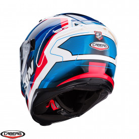 Casca integrala Caberg model Avalon X SV Optic D6 alb/albastru/rosu lucios Pinlock ready - Img 3