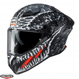 Casca integrala Caberg model Drift Evo II SV Crok H9 negru/antracit/rosu fluor mat Pinlock ready - lentila Pinlock inclusa - Img 1