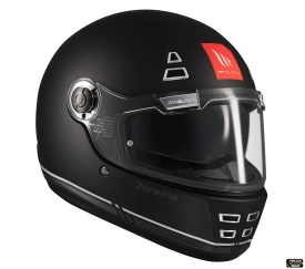 Casca integrala MT Jarama SV B2 negru mat - model Retro - Cafe Racer (ochelari soare integrati) - tip viziera: MT-V-32 - Img 4