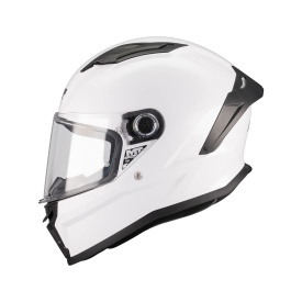 Casca integrala MT Stinger 2 Kids Pure A0 alb lucios - tip viziera: MT-V-28B - casca de copii - Img 5