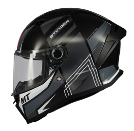 Casca integrala MT Stinger 2 Tron B12 negru/gri lucios - tip viziera: MT-V-28B - Img 8