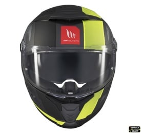 Casca integrala MT Thunder 4 SV Treads D3 galben fluor mat (ochelari soare integrati) - Img 3