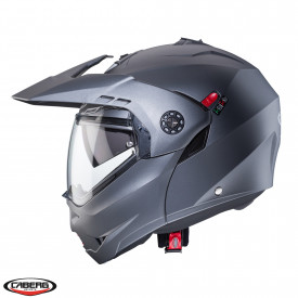 Casca modulabila (flip-up)/adventure Caberg model Tourmax X SV gun metal (titanium) mat Pinlock ready - lentila Pinlock inclusa - Img 3
