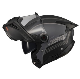 Casca modulabila (flip-up) Axxis GhostFighter SV Bitone C12 gri mat (ochelari soare integrati) – tip viziera: MT-V-36 - Img 10