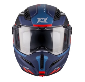 Casca modulabila (flip-up) Axxis GhostFighter SV Sleek B7 albastru mat (ochelari soare integrati) Pinlock Ready – tip viziera: MT-V-36 - Img 3