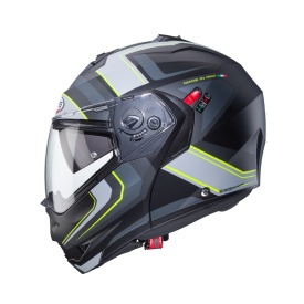 Casca modulabila (flip-up) Caberg model Duke X SV Tour I5 negru/galben fluor/antracit mat Pinlock ready - lentila Pinlock inclusa - Img 6