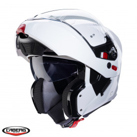 Casca modulabila (flip-up) Caberg model Horus X alb metalic lucios Pinlock ready - lentila Pinlock inclusa - Img 2