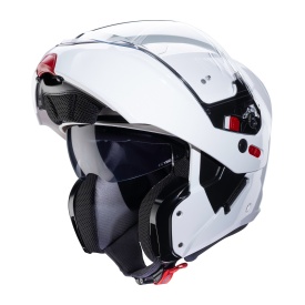Casca modulabila (flip-up) Caberg model Horus X alb metalic lucios Pinlock ready - lentila Pinlock inclusa - Img 5