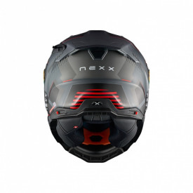 Casca moto NEXX X.WST3 Fluence Grey Red - Img 4