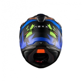 Casca moto NEXX Y.TRAVL Primal Blue Neon (pinlock inclus + viziera cadou) - Img 2