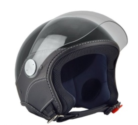Casca open face (demi-jet) Max Helmets model DJ06 LS Vision (V2B) culoare: negru lucios (002) - 100% MADE IN ITALY - Img 4