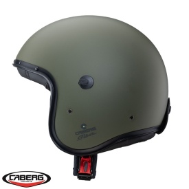 Casca open face (jet) Caberg model Freeride X 29 verde military mat (fibra de sticla) - Img 1