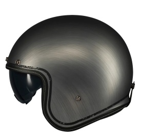 Casca open face motociclete MT Le Mans 2 S SV Scratched Chrome A2 gri mat (ochelari soare integrati) - omologare noua ECE 22.06 - Img 2