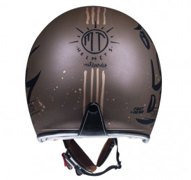 Casca open face motociclete MT Le Mans 2 SV Outlander A0 maro mat (ochelari soare integrati) - Img 2