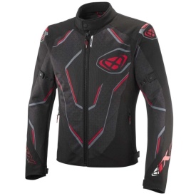 Geaca (jacheta) motociclete barbati Racing/Roadster Ixon vara model Demoniak MS culoare: negru/rosu - Img 5