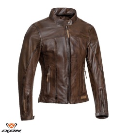 Geaca (jacheta) motociclete femei piele Urban/Heritage Ixon vara model Crank Air LS culoare: maro