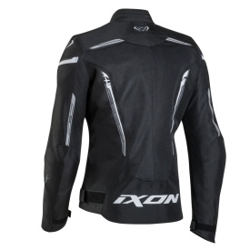 Geaca (jacheta) motociclete femei Racing/Roadster Ixon vara model Striker AIR WPL LS culoare: negru/alb - Img 5