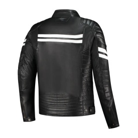 Geaca moto piele Rusty Stitches Jack Steve Black - Img 2