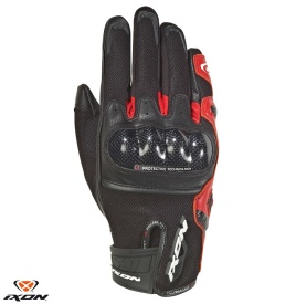 Manusi barbati Roadster vara piele/textil Ixon model RS Rise Air MS culoare: negru/rosu - degete tactile - Img 1