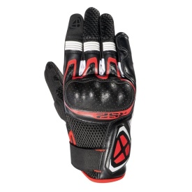 Manusi barbati Roadster vara textil/piele Ixon model RS2 MS culoare: negru/alb/rosu - degete tactile - Img 6