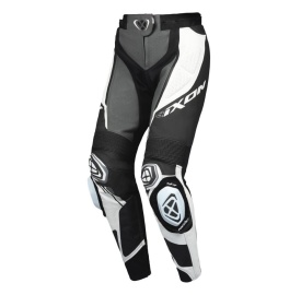 Pantaloni motociclete femei piele Racing Ixon vara model Vortex 3 LS culoare: negru/antracit/alb - Img 5