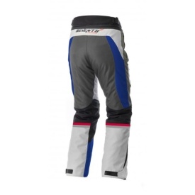 Pantaloni motociclete Touring unisex Seventy vara/iarna model SD-PT3 culoare: alb/rosu/albastru - Img 4