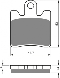 Placute de frana GOLDFREN 147 AD