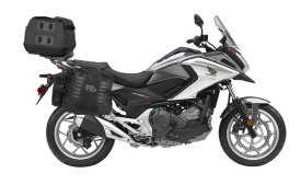 Set of SHAD TERRA TR40 adventure saddlebags and SHAD TERRA rear bag TR50, including mounting kit SHAD HONDA NC750X